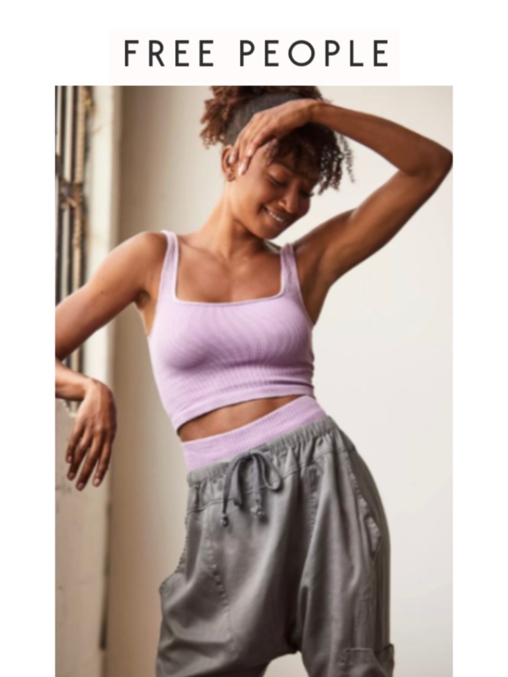 Free People Happiness Runs Square Neck Crop